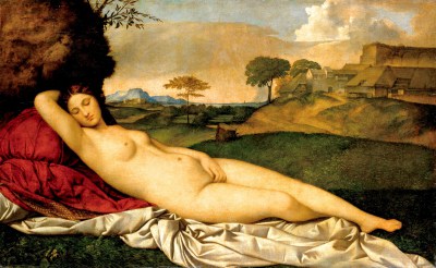 Śpiąca Wenus Giorgione reprodukcja